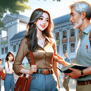 留学生刘玥与洋外教的关系：刘玥与洋外教故事，社交平台热议留学生活！