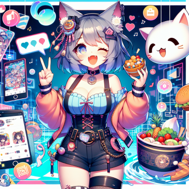 贪吃的猫女：猫女动漫角色热议，交友App聊二次元魅力